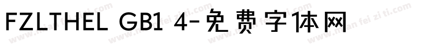 FZLTHEL GB1 4字体转换